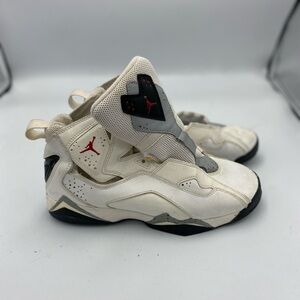 Size 6Y / 7.5 Women’s Nike Air Jordan True Flight White Cement Used